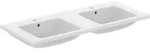 Waschbecken &bdquo;i.lifeB&ldquo; 121 &times; 51,5 &times; 18 cm, Hahnlochposition mittig in Wei&szlig;