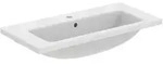 Waschbecken &bdquo;i.lifeS&ldquo; 81 &times; 38,5 &times; 18 cm, Hahnlochposition mittig in Wei&szlig;