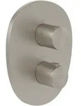 Villeroy & Boch Antao Unterputz-Thermostat, Brushed Nickel Matt, 184 x 221 x 64...