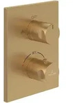 Villeroy & Boch Unterputz-Thermostat mit Zweiwege-Mengenregulierung Eckig Brushed