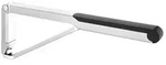 KEUCO AXESS Care St&uuml;tzklappgriff WC 700 mm silber-eloxiert/schwarz