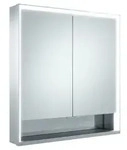 KEUCO ROYAL LUMOS Wandvorbau Spiegelschrank 2-t&uuml;rig silber-eloxiert