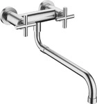 Dornbracht 31151892-93, Dornbracht Tara Wand-Br&uuml;ckenbatterie Chrom geb&uuml;rstet