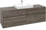 Villeroy & Boch Waschbeckenunterschrank Collaro C02500, Eckig Stone Oak,