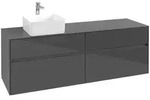 Villeroy & Boch Collaro Waschbeckenunterschrank C05000 Glossy Grey