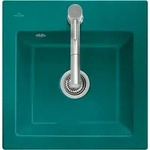 Villeroy & Boch Einbausp&uuml;le Subway 50 S, Ivory CeramicPlus, 525 x 510 mm,...