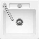 Villeroy & Boch fl&auml;chenb&uuml;ndige Sp&uuml;le Siluet 50 S flat, Fossil CeramicPlus, 470x470