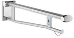 KEUCO Plan Care St&uuml;tzklappgriff WC links mit Funk-WC-Sp&uuml;lausl&ouml;sung, 700 mm,