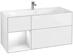 Villeroy & Boch Finion Waschbeckenunterschrank F06 Glossy White Lacquer