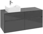 Villeroy & Boch Collaro Waschbeckenunterschrank C04200 Glossy Grey