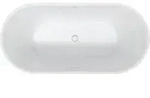 Duravit Badewanne &bdquo;DuraSenja&ldquo; freistehend oval 1500 &times; 750 mm in Wei&szlig;