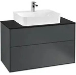 Villeroy & Boch Finion Waschbeckenunterschrank F10, 1000 x 603 x 501 mm, Midnight