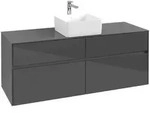Villeroy & Boch Collaro Waschbeckenunterschrank C04500 Glossy Grey