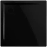 Kaldewei SUPERPLAN Duschfl&auml;che mit Wannentr&auml;ger, schwarz Perl-Effekt, 800x800 mm,