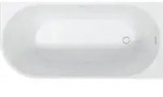 Duravit Badewanne &bdquo;DuraSenja&ldquo; vorwand oval 1500 &times; 750 mm, rechts in Wei&szlig;