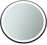 Ideal Standard Spiegel Conca rund mit Ambientelicht, Rahmen schwarz, 60W,...