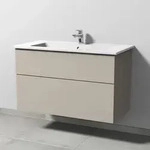Keramik-Waschtisch-Set mit Waschtischunterschrank &bdquo;3way&ldquo; 95,5 &times; 47,7 &times;...