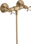 Hansgrohe 16560140, Hansgrohe AXOR Montreux 2-Griff Brausearmatur Aufputz, Brushed