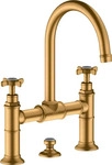 Hansgrohe 16510250, Hansgrohe Zweigriff Waschtischarmatur 220 Axor Montreux Br&uuml;cke