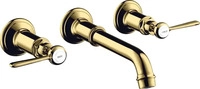 Hansgrohe 16534990, Hansgrohe 3-Loch Waschtischarmatur Axor Montreux Wand Fertigset