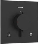 Hansgrohe Ecostat Comfort E Thermostat Unterputz, 2 Verbraucher, Mattschwarz,...