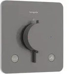 Hansgrohe Unterputz-Armatur &bdquo;Ecostat Comfort Q&ldquo; Ausladung 0 mm in Brushed Black