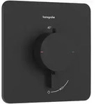 Hansgrohe Ecostat Comfort Q Thermostat Unterputz f&uuml;r 1 Verbraucher, Mattschwarz