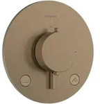 Hansgrohe Ecostat Comfort S Thermostat Unterputz f&uuml;r 2 Verbraucher Brushed Bronze