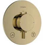 Hansgrohe Ecostat Comfort S Thermostat Unterputz f&uuml;r 2 Verbraucher, Polished Gold