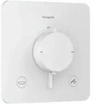 Hansgrohe Ecostat Comfort Q Thermostat Unterputz, 2 Verbraucher, Mattwei&szlig;, mit