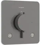 Hansgrohe Ecostat Comfort Q Thermostat Unterputz, Brushed Black Chrome, 2