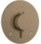 Hansgrohe Ecostat Comfort S Thermostat Unterputz, Brushed Bronze, 2 Verbraucher,