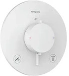 Hansgrohe Ecostat Comfort S Thermostat Unterputz f&uuml;r 2 Verbraucher, Mattwei&szlig;