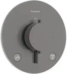 Hansgrohe Ecostat Comfort S Thermostat Unterputz, 2 Verbraucher, Brushed Black