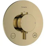 Hansgrohe Ecostat Comfort S Thermostat Unterputz f&uuml;r 2 Verbraucher Polished Gold