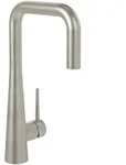 Villeroy & Boch K&uuml;chenarmatur Konic 928600LC, Edelstahl massiv, 103,5 x 221 x 378