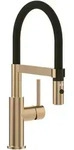 Villeroy & Boch K&uuml;chenarmatur Steel Expert Compact, Edelstahl, Gold-Schwarz,