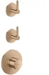 Hansgrohe AXOR One Thermostatmodul Unterputz, Brushed Red Gold, f&uuml;r 2...