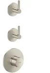 Hansgrohe AXOR One Thermostatmodul Unterputz, Brushed Nickel, f&uuml;r 2 Verbraucher mit
