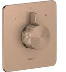 Hansgrohe AXOR Citterio C Brausemischer Unterputz, Brushed Red Gold, 2 Verbraucher,