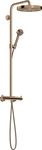 Hansgrohe 48794300, Hansgrohe AXOR One Showerpipe mit Thermostat, Kopfbrause 280 1jet