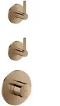Hansgrohe AXOR One Thermostatmodul Unterputz, 2 Verbraucher, Polished Red Gold, DN20,