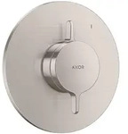 Hansgrohe AXOR One Mischer Unterputz, Edelstahl Optic, 1 Verbraucher, flache Rosette,