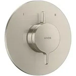 Hansgrohe AXOR One Mischer Unterputz f&uuml;r 2 Verbraucher, Brushed Nickel, flache