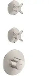 Hansgrohe AXOR One Thermostatmodul Unterputz, Edelstahl Optic, f&uuml;r 2 Verbraucher mit