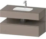 Einbauwaschtisch mit Konsolenwaschtischunterbau &bdquo;Qatego&ldquo; 100 &times; 55 &times; 60...