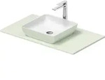 Waschbecken &bdquo;Sivida&ldquo; Waschtisch mit Konsole 12,3 cm in Wei&szlig; (matt) /...