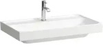 Waschtisch, MEDA, 460x800x160, 1 Hahnloch mit &Uuml;berlauf, wei&szlig;