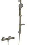 HansaPRISMA Duscharmatur, Wandmontage, Thermostat, Bronze geb&uuml;rstet, 3-strahlig, 770