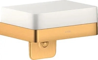 Hansgrohe 42819250, Hansgrohe AXOR Universal Softsquare Lotionspender mit Ablage,